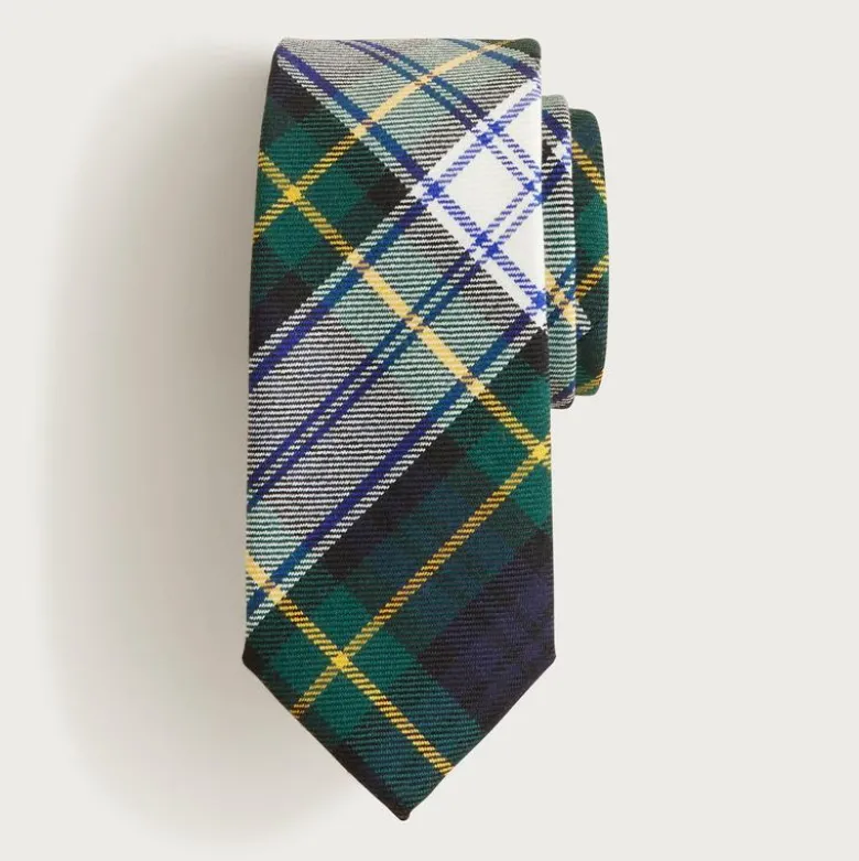 Scottish wool tartan tie