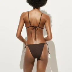 Scrunchie string bikini top
