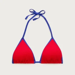 Scrunchie tipped string bikini top