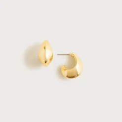 Sculptural hoop earrings
