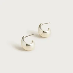 Sculptural hoop earrings