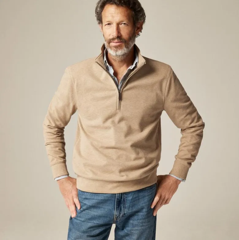 Seaboard soft-knit quarter-zip pullover