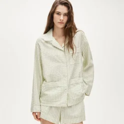 Seersucker pajama short set