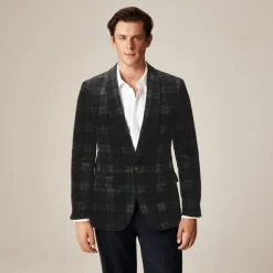 Shawl-collar dinner jacket in velvet