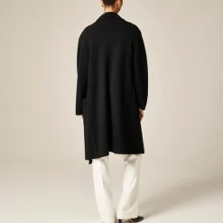Shawl-collar sweater blazer