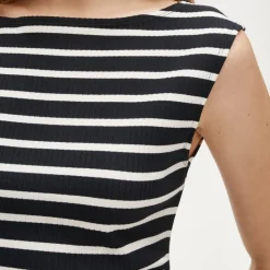 Sheath dress in stripe