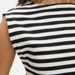 Sheath mini dress in stripe