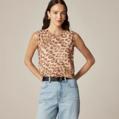 Shell top in viscose chiffon