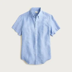 Short-sleeve Baird McNutt Irish linen shirt
