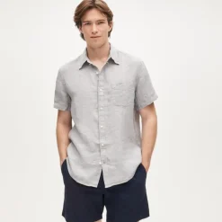Short-sleeve Baird McNutt Irish linen shirt