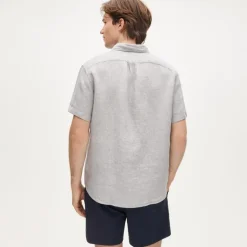 Short-sleeve Baird McNutt Irish linen shirt