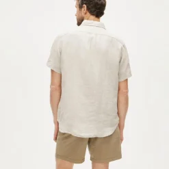 Short-sleeve Baird McNutt Irish linen shirt