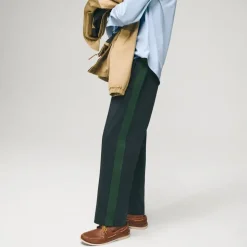 Side-stripe knit track pant