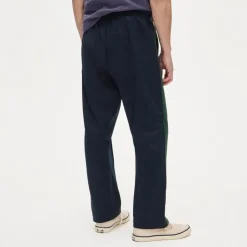 Side-stripe knit track pant