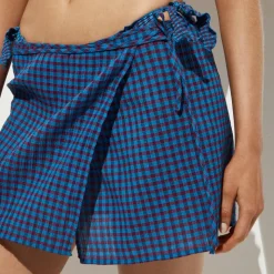 Side-tie mini skirt
