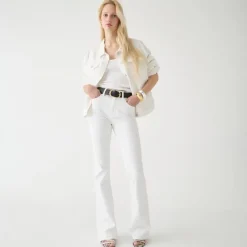 Skinny flare jean in white wash