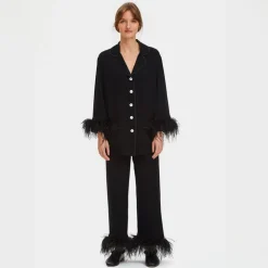 SLEEPER party pajama set with detachable feathers