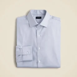 Slim Bowery performance stretch dress shirt with spread collar