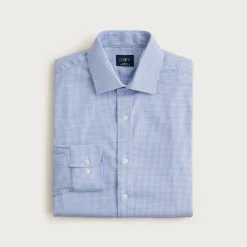 Slim Bowery performance stretch dress shirt with spread collar