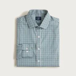 Slim Bowery performance stretch dress shirt with spread collar