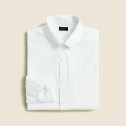 Slim Bowery wrinkle-free dress shirt with button-down collar