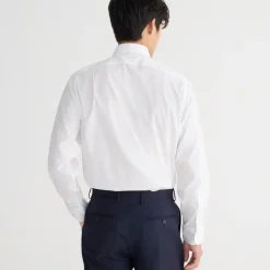 Slim Bowery wrinkle-free dress shirt with point collar
