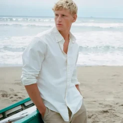 Slim Broken-in organic cotton oxford shirt