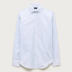 Slim-fit Ludlow Premium fine cotton dress shirt in dobby