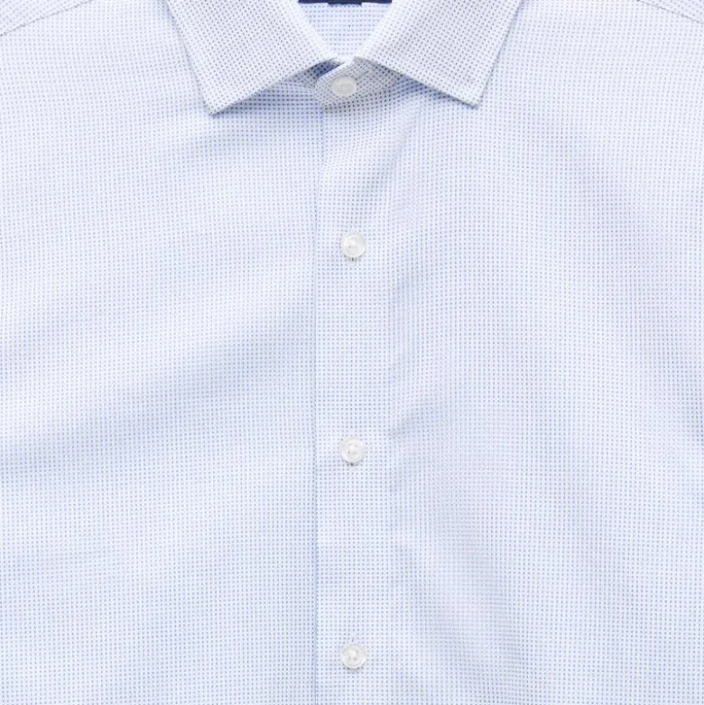 Slim-fit Ludlow Premium fine cotton dress shirt in dobby