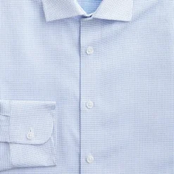 Slim-fit Ludlow Premium fine cotton dress shirt in dobby