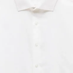 Slim-fit Ludlow Premium fine cotton dress shirt in dobby
