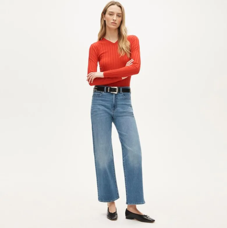 Slim-wide jean in super-stretch