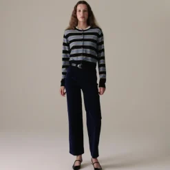 Slim-wide pant in corduroy