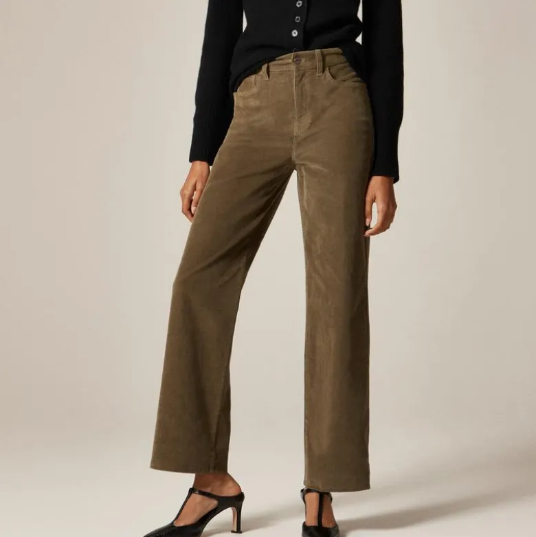Slim-wide pant in corduroy