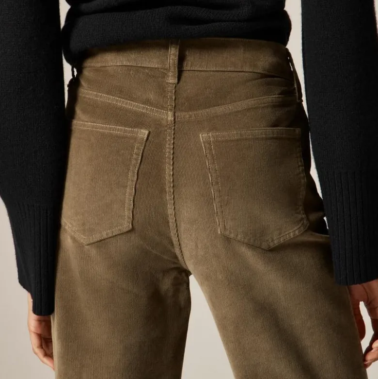 Slim-wide pant in corduroy