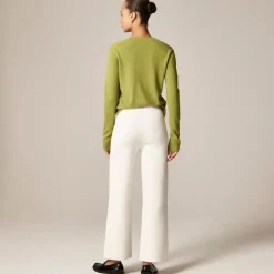 Slim-wide sweater pant