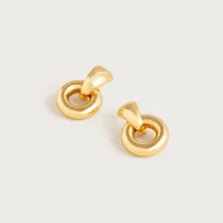 Small door knocker earrings