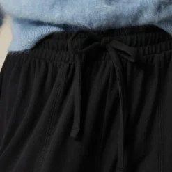 Soft rib wide-leg pant