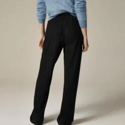 Soft rib wide-leg pant