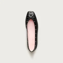 Sophie grommet ballet flats in Italian leather