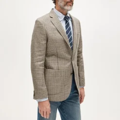 Sportcoat in English cotton-linen blend