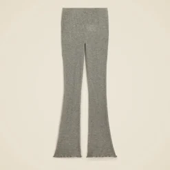 Spring Street ribbed featherweight cashmere flare pant