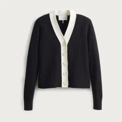 State of Cotton NYC Perry tipped cardigan sweater