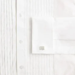 Sterling silver rectangle cuff links