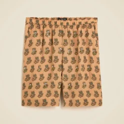 Stratus embellished short in tonal tulip block print
