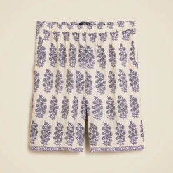 Stratus short in blooming lilac block print