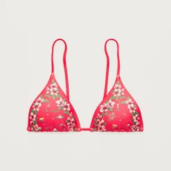 String bikini top in map-print Classic Sculpt™