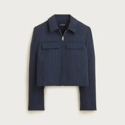 Structured jacket in Italian studio wool blend