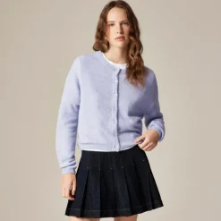 Supersoft bubble-hem cardigan