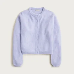 Supersoft bubble-hem cardigan